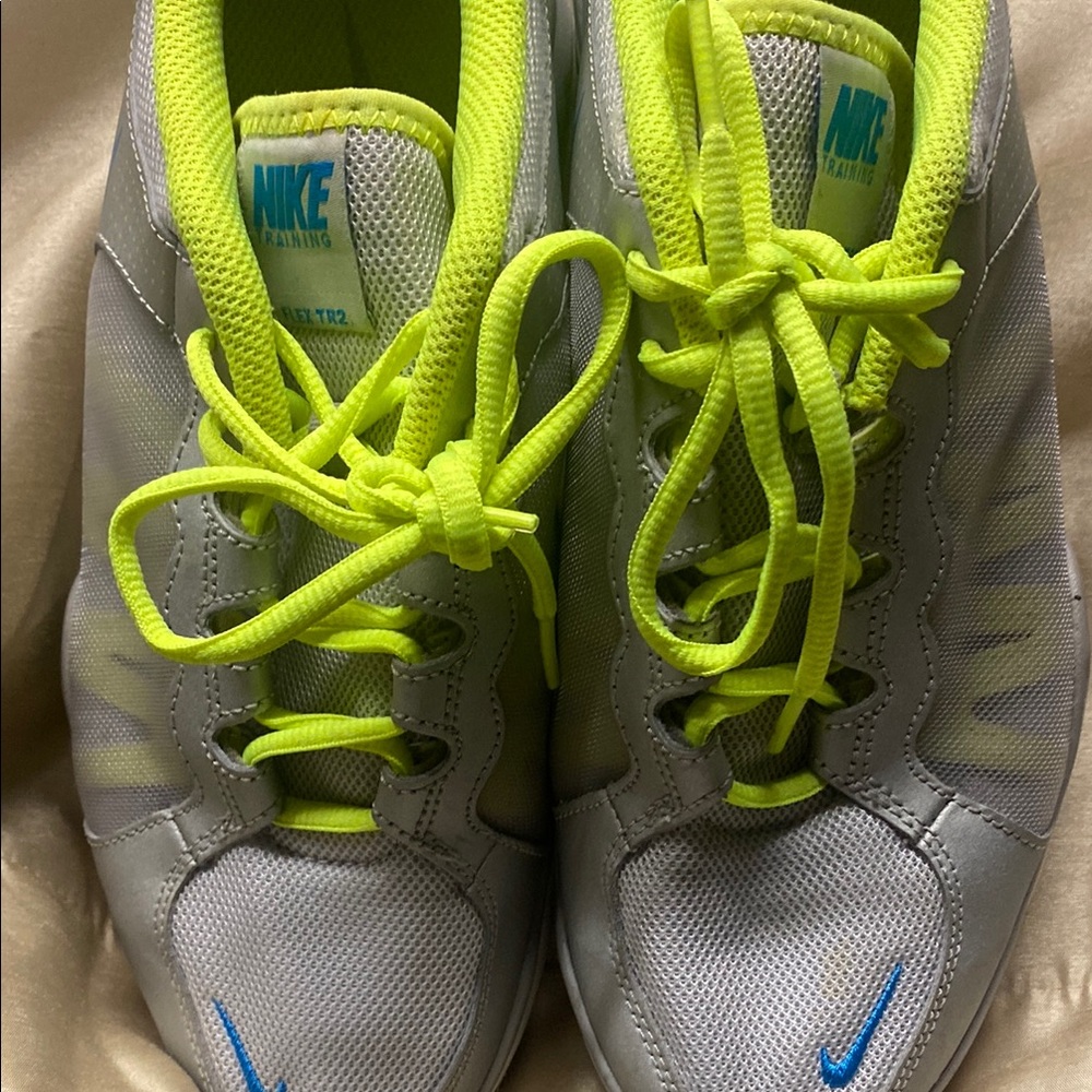 Nike  Running Shoes - Gray and Neon Green